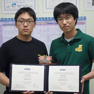 2011 IMS학회 에서 문정환,이주연 팀 1등, 2등 모두 수상